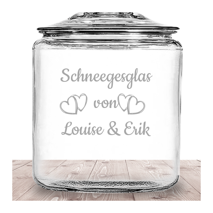 Personalisiertes Keksglas mit Name graviert